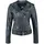 Damen Jacke Biker Perfecto Ladies Schwarz Große L UR-132