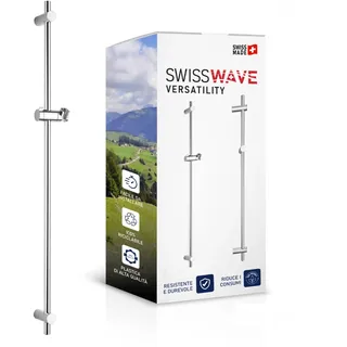 SwissWave - Stange Reno 1000, Stange verstellbar bis 1000 mm, Einstellungen vorne, Chrom, Kunststoff