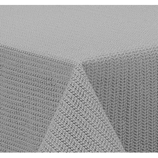 Brandsseller - Gartentischdecke geschäumt - wetterfeste und rutschfeste Tischdecke für Garten Balkon und Camping Eckig 110x140 cm,Hellgrau