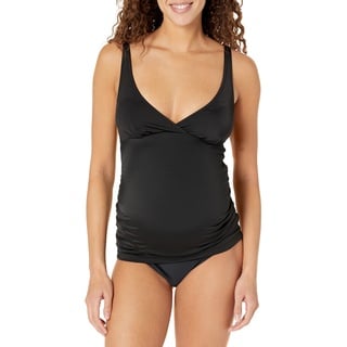 Amazon Essentials Damen Tankini-Badeoberteil Für Schwangere, Verwaschenes Schwarz, 40