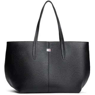 Tommy Jeans Tragetasche "TJW SLOUCHY CITY TOTE" Damen Handtasche, Shopper mit dezenten Ziernähten, schwarz