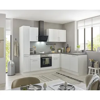 BASIC by Balculina Winkelküche L-Form 250 cm weiß