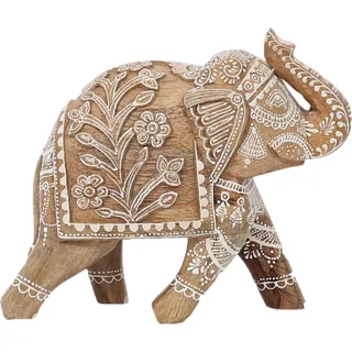 Boho Deko Elefant Anzeige Figuren Holzdekoration Frühling 20cm