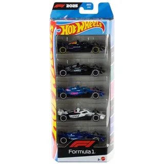 Mattel Hot Wheels Spielzeug-Auto "Hot Wheels Formel 1 5er-Pack", bunt