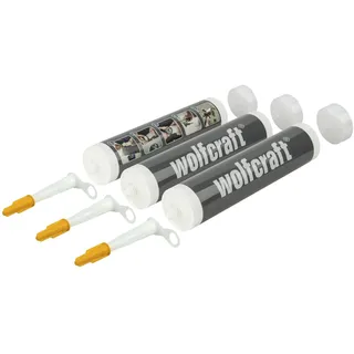 WOLFCRAFT Leerkartuschen 310 ml, 3 Stück (4044000)