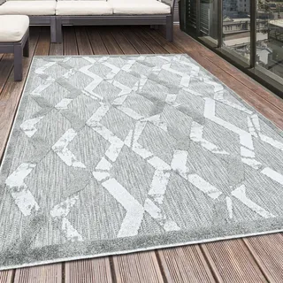 Ayyildiz Outdoor-Teppich Bahama VII grau, 200 x 140 cm, 100 % Polypropylen,