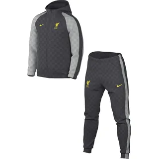 NIKE Fc Liverpool Third Fußball-Trainingsanzug Aus Webmaterial Mit Kapuze (Herren), Dk Smoke Grey/Chrome Yellow, FZ3805-070, S