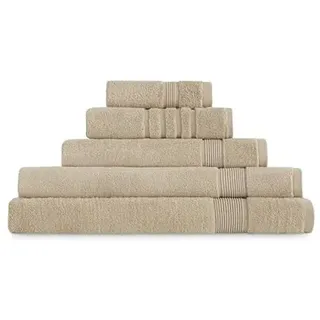 Abecé Casa Gamma Zero Twist Badetuch, 100% Baumwolle, 600 g/m2 (Beige, Dusche - 70 x 140 cm)