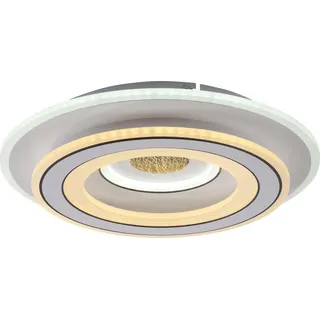 JUST LIGHT LED Deckenlampe TOLAGO CCT Farbtemperaturwechsel Fernbedienung Nachtlicht Wohnzimmer, Schlafzimmer, Küche, Flur, Esszimmer, Büro 14282-16 - Weiß