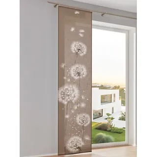 Schiebegardine HEINE HOME Gr. 2, braun, weiß, B:57cm H:175cm, Polyester, Gardinen, Schiebegardine