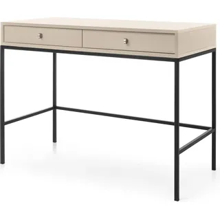 Selsey Schminktisch Monne - Konsolentisch im Vintage-Stil mit Schubladen, Beige, 104 cm breit - Beige