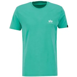 Alpha Industries Basic T Small Logo T-Shirt für Herren Atomic Green