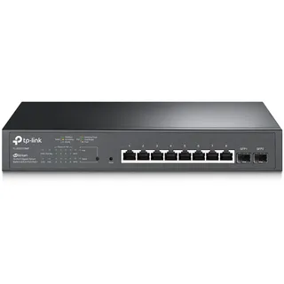 TP-Link PTL-SG2210MP (10 Ports), Netzwerk Switch, Schwarz