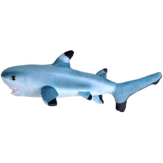 Wild Republic 23413 Living Ocean Mini Schwarzspitzen Hai ca 30cm Plüsch - Blau