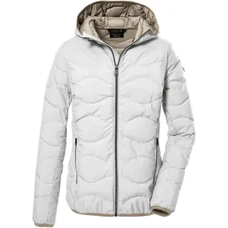 G.I.G.A. DX Damen Steppjacke mit Kapuze/Funktionsjacke ist wasserabweisend GW 21 WMN QLTD JCKT, gebrochenes weiss, 42,