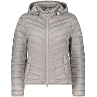 Outdoorjacke BETTY BARCLAY "Outdoorjacke mit abnehmbarer Kapuze", Damen, Gr. 38, grau (hellgrau), Obermaterial: 100% Polyamid PA., Jacken Outdoorjacke