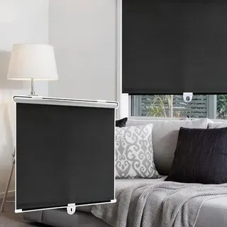 Rollos Mit Kleber Und Saugnäpfen, Tragbare Schnurlose Rollos, 75x125cm, Temporäre Sonnenschutzrollo, Einziehbare Verdunklungsrollo, Installation Ohne