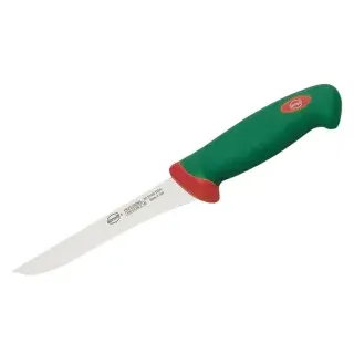 Sanelli Ausbeinmesser, Klingenlänge 16 cm, Ausbeinmesser mit Edelstahlklinge, Farbe: grün