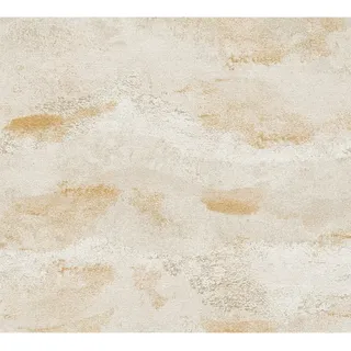 A.S. Creation Vliestapete Abstrakt Landschaft 10,05 m x 0,53 m Creme-Gold FSC®