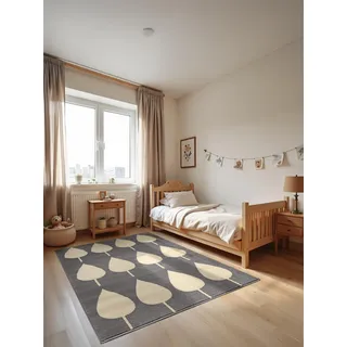HANSE HOME Kinderteppich »Lovely Leaves, Modernes Blatt Design, Spielmatte, Krabbelteppich Junge Mädchen für Kinderzimmer, Kurzflor, Spielunterlage
