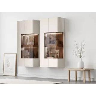 OTTO home Hängevitrine Sky45 125 x 62 x 30 cm Beige