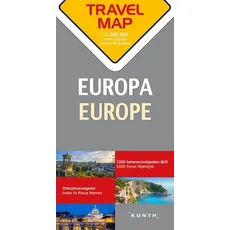 Reisekarte Europa 1:2.500.000 2020/2021