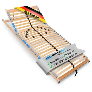 Betten-ABC MaDeRa 7-Zonen-Lattenrost Kopfteilverstellung 70 x 200 cm