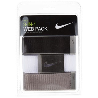 Nike Herren 3er-Pack Golf Web Gürtel