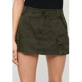 Superdry für Damen. W7210305A Rock Utility Fallschirm grün (M), Lässig, Baumwolle