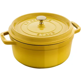 Cocotte rund 24 cm zitronen-gelb