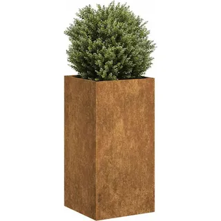 BEI CLORIS Pflanzkübel Rostig 40x40x80 cm Wetterfester Stahl - Beete Neu6261444 1parcel - Braun