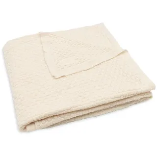 Jollein 516-522-67080 Kinderdecke Strick Merinowolle Oatmeal beige (100x150 cm)