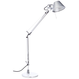 Artemide- Tolomeo Tavolo Mini Tischlampe. Hochwertige Tischleuchte aus Aluminium mit Tischfuß ø20cm. Made in Italy