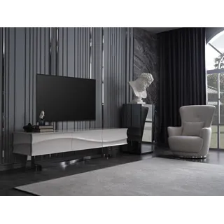 Villa Möbel Einrichtung Europäische Möbel Wohnzimmer Set Sofagarnitur 3tlg. - Grau