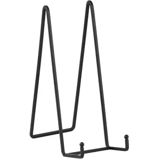 Staffelei Aufsteller Teller Ständer Groß - Tellerständer Metall für schwere Dekoteller - Superhoher Tellerhalter - Eisen Halterung fuer Buch | Bilderrahmen | Plakette - Schwarz - 2 Stück - 30,5 cm