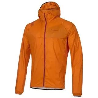 La Sportiva Trail-Laufjacke Vento Windbreaker (leicht, winddicht, hohe Atmungsaktivität) orange Herren