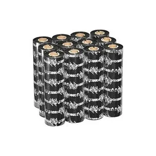 ZEBRA 3200 schwarz Thermo-Druckfolien, 12 Rollen