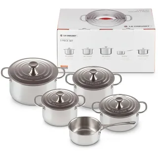 Le Creuset Topf-Set 5-tlg. Bratentopf + Fleischtopf + Stieltopf