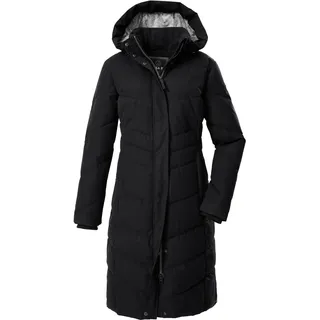 G.I.G.A. DX Damen Steppmantel/Funktionsmantel in Daunenoptik mit abzippbarer Kapuze GW 61 WMN QLTD CT, schwarz, 42, 43531-000