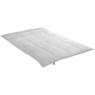 Irisette Daunendecke Nora warme Winterdecke mit Bezug aus 100% Baumwolle. Füllung aus 100% Daunen der Klasse I, 155 x 220 cm, Öko-Tex Zertifiziert, produziert nach deutschem Qualitätsstandard