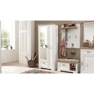 Innostyle Garderobenschrank Jasmin 93 x 204 cm Pinie hell/Eiche