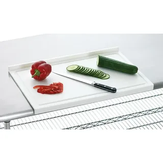 Bartscher A120588 Küchen-Schneidebrett Kunststoff, weiß
