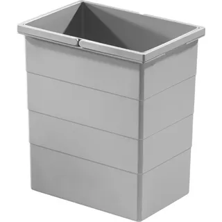 Hailo Inneneimer 1076119 hellgrau 20 Liter 320 x 226 x 350 mm 2 Henkel - Dunkelgrau