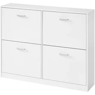 Boxxx Schuhkipper , Weiß , Holzwerkstoff , Holz , 105.5x82.7x24 cm , Typenauswahl, stehend , Kleinmöbel