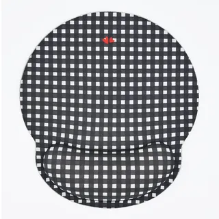 WONDEE Ergonomisches Mauspad von Lucia Be mit Vichy-Stil, exklusiv für Ihren Schreibtisch, Handgelenkauflage mit Gel-Pad, originelles Mauspad für Damen