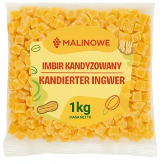 Malinowe KANDIERTER INGWERWÜRFEL 1kg Perfekt Qualität