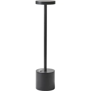 BELIANI Tischlampe Schwarz Metall Kabellos Wiederaufladbar Touch Funktion Dimmfunktion USB Kabel Indoor Outdoor Tischleuchte Schreibtischlampe - Schwarz