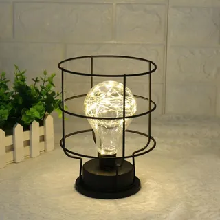 Retro Style Tischlampe Kupfer Drahtbett Home DecorZ3S4