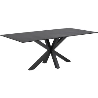 Actona Esstisch 200 x 75,5 x 100 cm schwarz