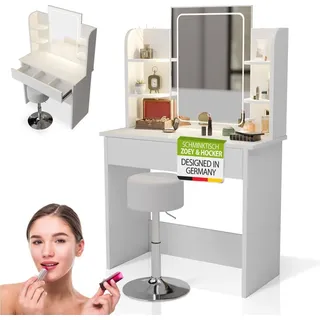 Juskys Schminktisch Zoey & Hocker Tonia